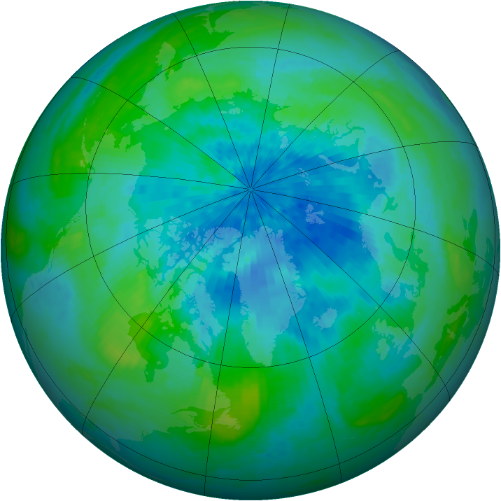Arctic ozone map for 14 September 2002